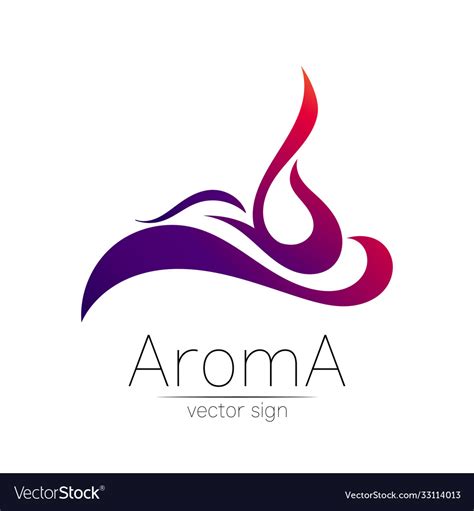 aroma logo symbol  creative style royalty  vector