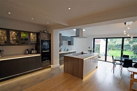 rear extension  modern kitchen design refurb   malden seal homes