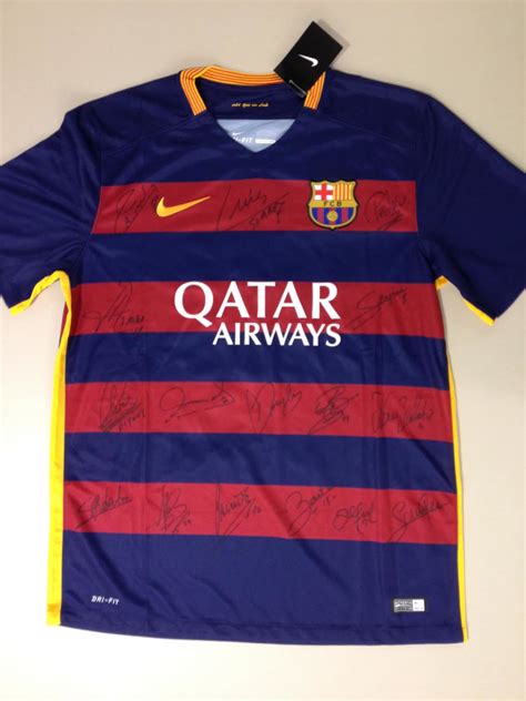 Charitybuzz Lionel Messi Fc Barcelona Jersey Signed By The Team Duri