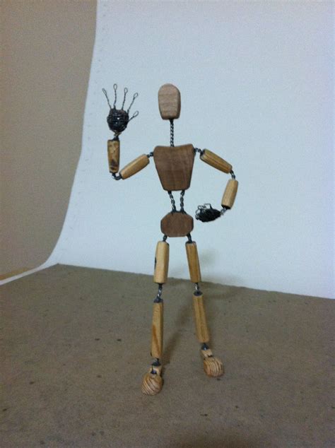wood  wire armature puppet building