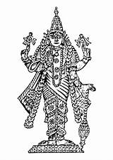 Vishnu Coloring Pages Edupics Large sketch template
