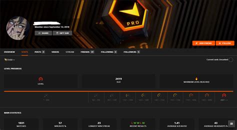 selling selling level  faceit account  elo global elite epicnpc