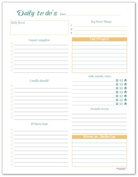 daily   printables  awesome   busy days