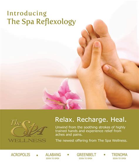 The Spa Reflexology Relax Recharge Heal