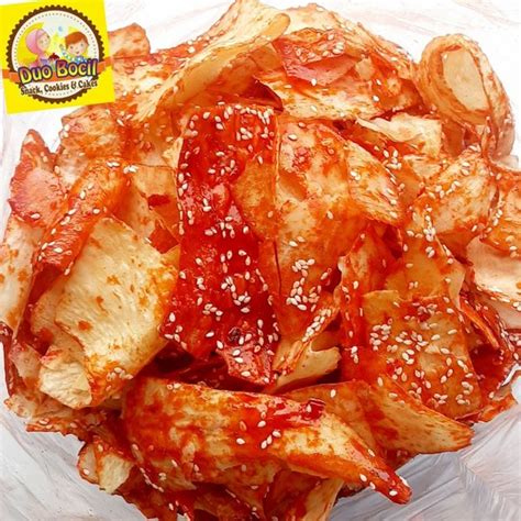 Jual Keripik Singkong Pedas Balado Wijen Spesial 250 Gram Di Lapak Duo