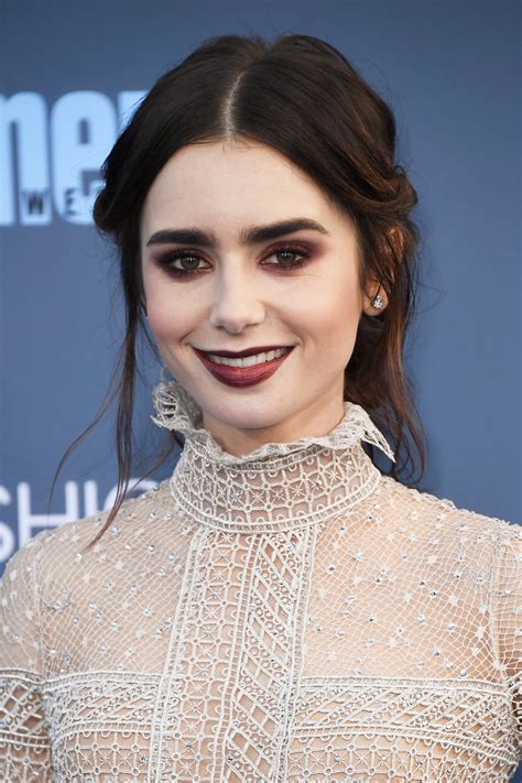 makeup beauty hair skin lily collins    sexy vampire