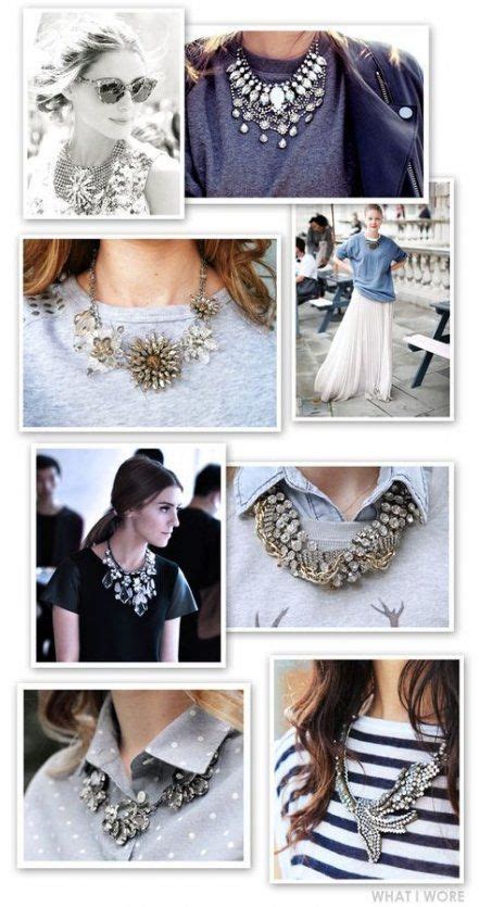 ideas   wear jewelry neckline statement necklaces howtowear