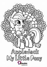 Applejack Pony sketch template