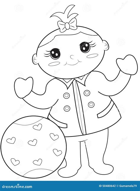 baby coloring page stock illustration illustration  coloring