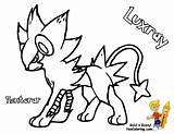 Luxray sketch template