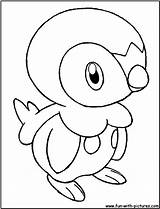 Piplup Coloring Pages Pokemon Kleurplaat Buneary Pikachu Sheet Getdrawings Fun Template Comments sketch template