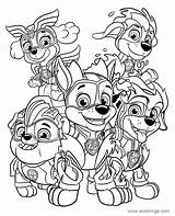 Patrol Paw Mighty Pups Coloring Pages Characters Kids Color Sheets Super Print Printable Kleurplaten Gratis Pup Christmas sketch template