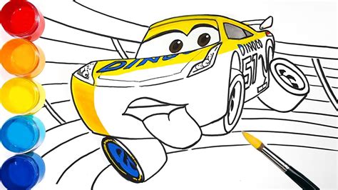 draw cruz ramirez tongue   cars   drawing  coloring