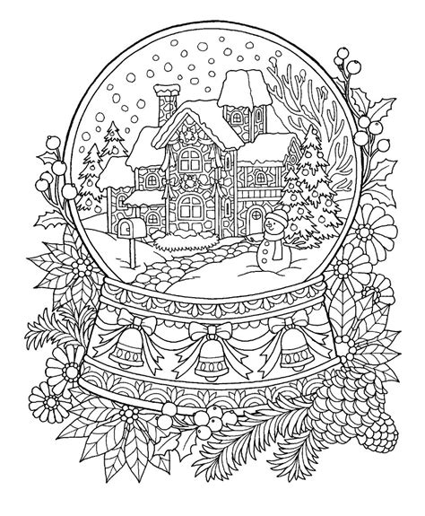 icolor snow globes christmas coloring sheets christmas coloring