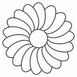 Flower Flowers Coloring Printable Template Templates Pages Outline Color Daisy Kids Clipart Simple Clip Cut Cliparts Drawing Outlines Preschool Blank sketch template