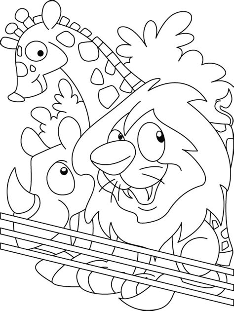 zoo coloring page   zoo coloring page  kids