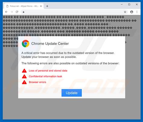 chrome update center pop  virus malware removal instructions updated