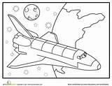 Spacecraft Shuttle Worksheets Soaring Rockets Sheets Orion sketch template
