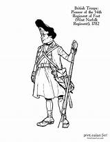 Revolutionary Printcolorfun Regiment 1782 54th Norfolk Farah sketch template