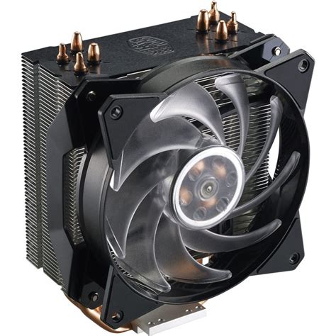 cooler master map rgb cpu air cooler  cdc heat pipes master fan