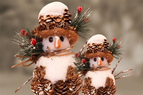 gratis afbeeldingen winter kerstmis speelgoed kerst decoratie sneeuwman figuren