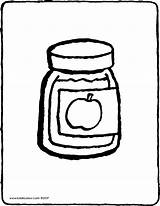 Jar Sauce Coloring Drawing Apple Clipartmag Getcolorings Color Paintingvalley Pages sketch template