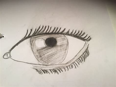 een oog getekend met houdscool ogen oog tekenen