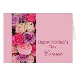 happy mothers day  cousin cards zazzle