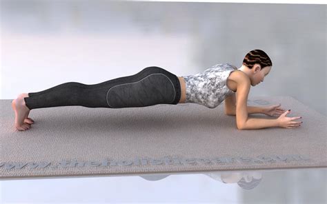 dolphin plank yoga pose  holistic care