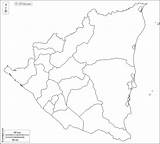 Nicaragua Departamentos Reproduced Mudo sketch template
