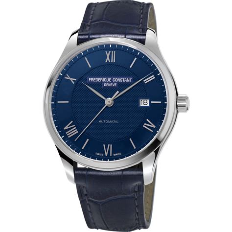 frederique constant classics automatic blue dial mens  carats jewelry  gifts