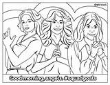 Coloring Angels Book sketch template