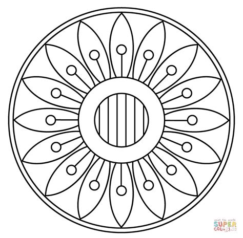 mandala  floral pattern coloring page  printable coloring pages