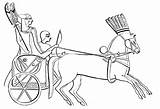 Chariot Ancient Egyptian Coloring Horses Egypt Pixabay History Riders Rider Book sketch template
