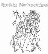 Nutcracker Coloring Barbie Pages Printable Dolls sketch template