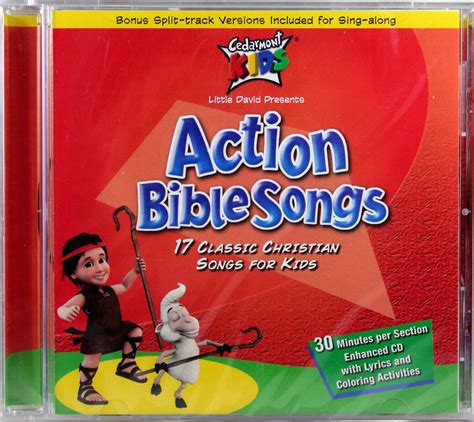 cedarmont kids action bible songs sing   cd  classic