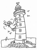 Vuurtoren Kleurplaat Kleurplaten Tekening Vuurtorens Lighthouse Zoeken Langst Kust Tenger Uitprinten Downloaden sketch template