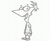 Phineas Coloring Ferb Pages Comments sketch template
