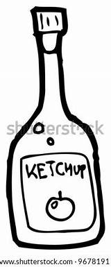 Ketchup sketch template