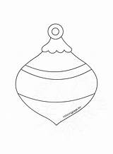 Honeycomb Bauble Coloringpage sketch template