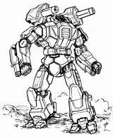 Zong Mech Robots Orig10 Liao Tian Tro Battletech Mechwarrior sketch template