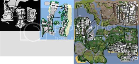 Gta Iii Vice City San Andreas Map Comparisons Gta Iv Gtaforums