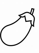 Aubergine Eggplant Malvorlage Vormen Persoonlijke Maak Stimmen sketch template