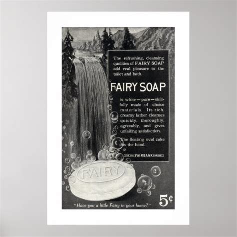 vintage fairy soap ad   print zazzle