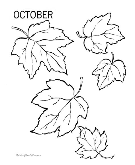 autumn leaves coloring pages