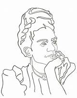 Frida Kahlo Coloring Pages Colorare Da Popular sketch template
