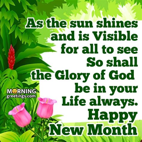 happy  month wishes messages images morning