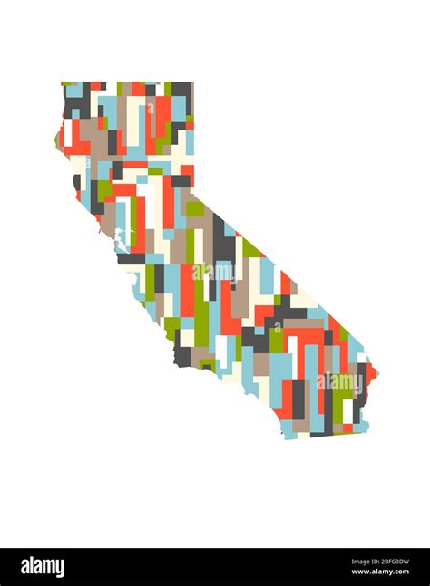 mapa de patrones rectangulares de color del resumen del estado de