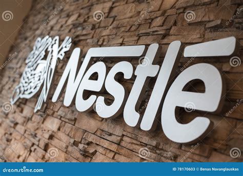 nestle logo picture editorial stock photo image  company
