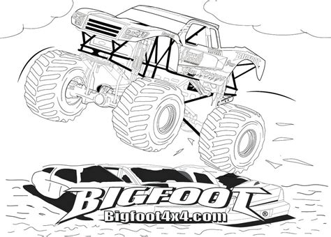 monster truck coloring pages  getcoloringscom  printable